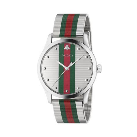 macys white gucci watch|Gucci men's watch at macy's.